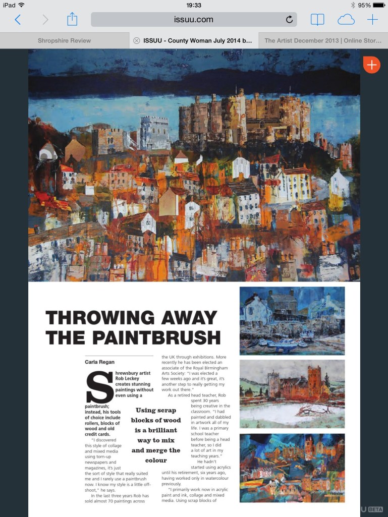 Article to go with Guest Artist at The Church Stretton Festival Exhibition