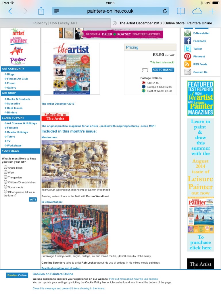 The Artist Magazine December 2013